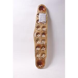 Sealed Sungka Traditional Mancala Board Game Boat-shaped Board with Shells ~ 26